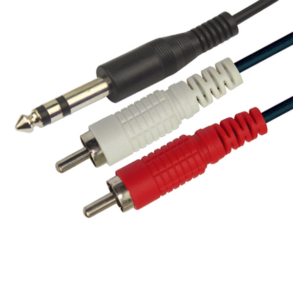 HY18.9026-2RCA-6.35MM STEREO CABLE